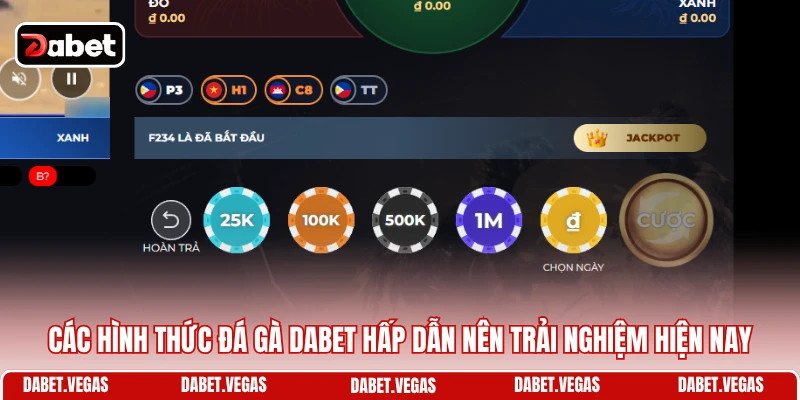Các hình thức đá gà DABET hấp dẫn nên trải nghiệm hiện nay